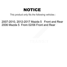 Charger l'image dans la galerie, Front Rear Disc Brake Rotors And Ceramic Pads Kit For Mazda 5