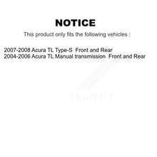 Charger l'image dans la galerie, Front Rear Disc Brake Rotors And Ceramic Pads Kit For Acura TL