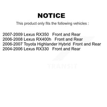 Charger l'image dans la galerie, Front Rear Brake Rotor &amp; Ceramic Pad Kit For Lexus Toyota Highlander RX350 RX330