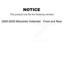 Charger l&#39;image dans la galerie, [Front+Rear] 2005-2006 Mitsubishi Outlander Premium OE Brake Rotors &amp; Ceramic Pads Kit For Max Braking