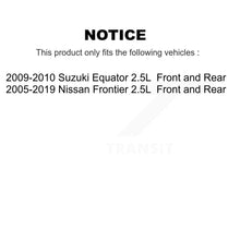 Charger l'image dans la galerie, Front Rear Brake Rotor &amp; Ceramic Pad Kit For Nissan Frontier Suzuki Equator 2.5L