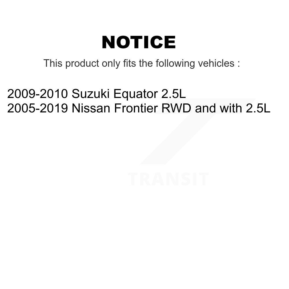 Front Rear Brake Rotor & Ceramic Pad Kit For Nissan Frontier Suzuki Equator 2.5L