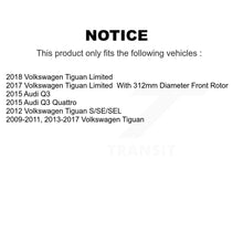Load image into Gallery viewer, Front Rear Brake Rotor And Ceramic Pad Kit For Volkswagen Tiguan Audi Q3 Limited