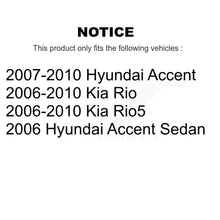 Load image into Gallery viewer, Front Rear Disc Brake Rotors And Ceramic Pad Kit For Hyundai Accent Kia Rio Rio5