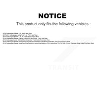 Charger l'image dans la galerie, Front Rear Disc Brake Rotors And Ceramic Pads Kit For Volkswagen Jetta Beetle