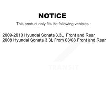 Charger l'image dans la galerie, Front Rear Disc Brake Rotors And Ceramic Pads Kit For Hyundai Sonata 3.3L