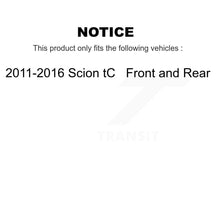 Charger l&#39;image dans la galerie, [Front+Rear] 2011-2016 Scion tC Premium OE Brake Rotors &amp; Ceramic Pads Kit For Max Braking