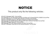 Charger l'image dans la galerie, Front Rear Disc Brake Rotors Ceramic Pad Kit For Volkswagen Passat CC Golf R R32