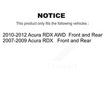 Load image into Gallery viewer, Front Rear Disc Brake Rotors And Ceramic Pads Kit For Acura RDX