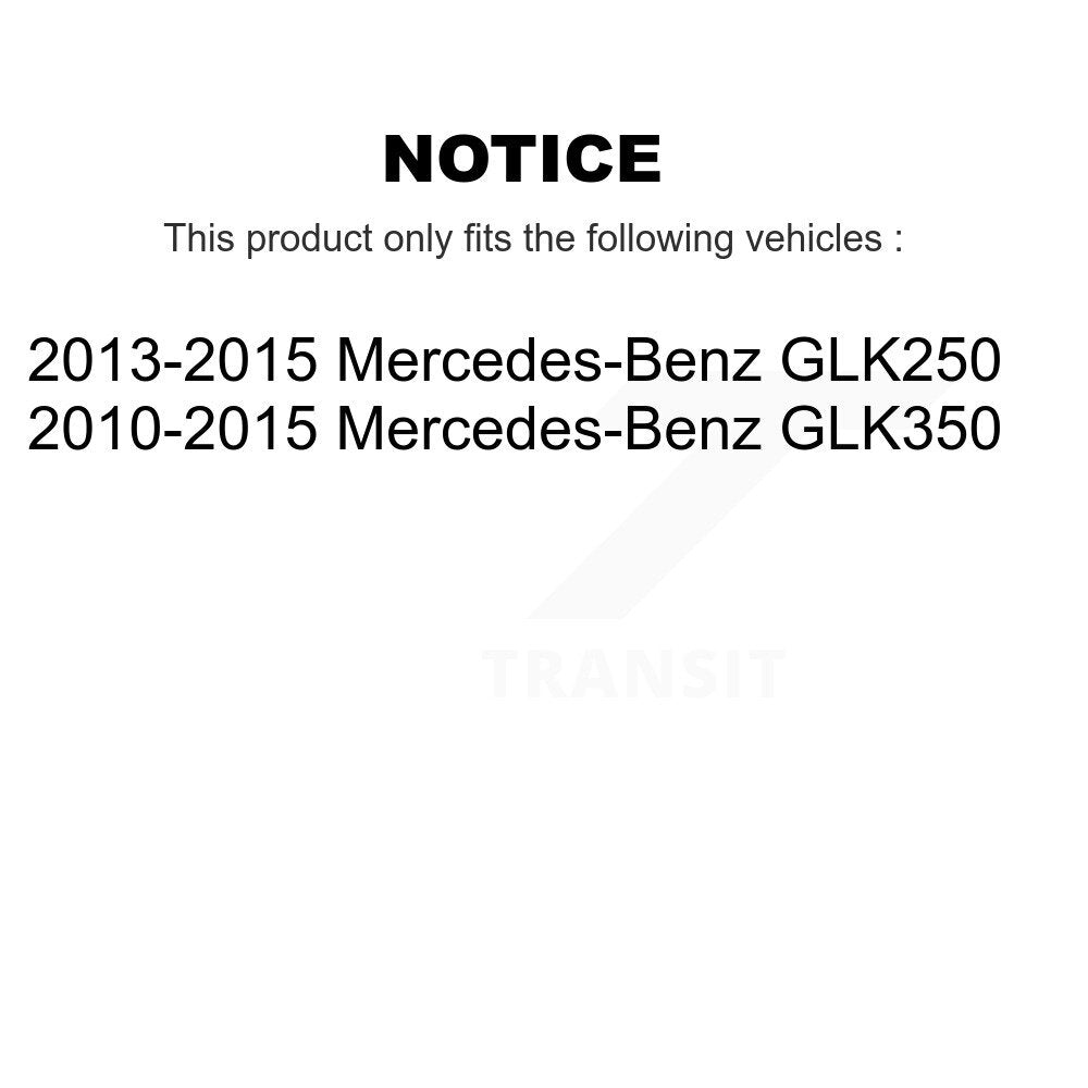 Front Rear Disc Brake Rotors And Ceramic Pad Kit For Mercedes-Benz GLK350 GLK250