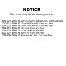 Charger l'image dans la galerie, Front Rear Disc Brake Rotors And Ceramic Pads Kit For BMW X5 X6