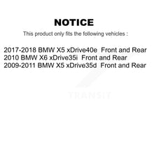 Charger l'image dans la galerie, Front Rear Disc Brake Rotors And Ceramic Pads Kit For BMW X5 X6