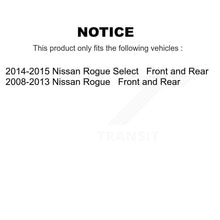 Charger l'image dans la galerie, Front Rear Disc Brake Rotors And Ceramic Pads Kit For Nissan Rogue Select