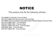 Load image into Gallery viewer, Front Rear Brake Rotor &amp; Ceramic Pad Kit For BMW 335i xDrive X1 335d 335xi 335is