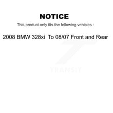 Load image into Gallery viewer, Front Rear Disc Brake Rotors And Ceramic Pads Kit For 2008 BMW 328xi To 08 07