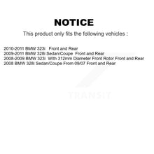 Load image into Gallery viewer, Front Rear Disc Brake Rotors And Ceramic Pads Kit For BMW 328i 323i