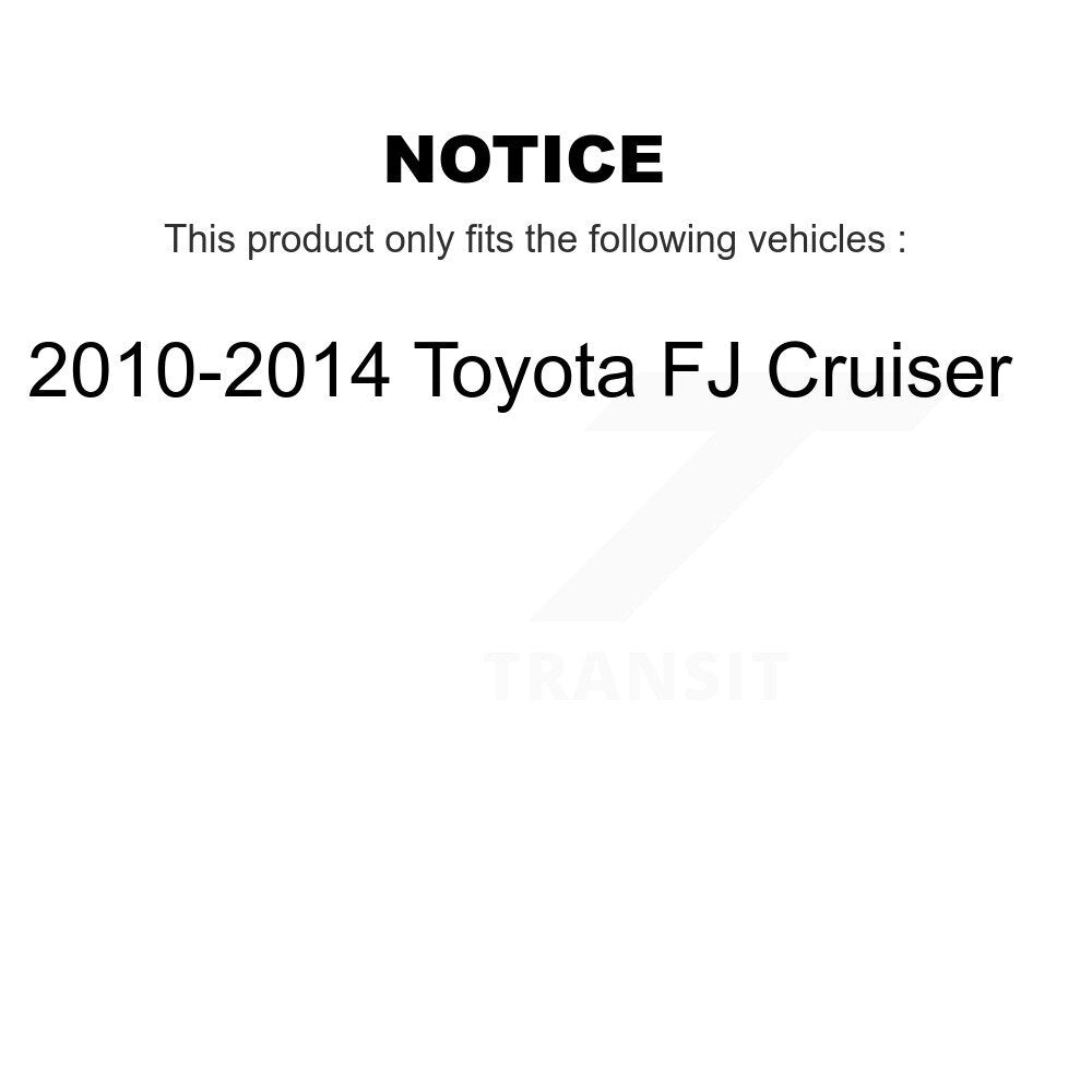 [Front+Rear] 2010-2014 Toyota FJ Cruiser Premium OE Brake Rotors & Ceramic Pads Kit For Max Braking