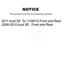 Load image into Gallery viewer, Front Rear Disc Brake Rotors And Ceramic Pads Kit For Audi S5