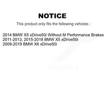 Load image into Gallery viewer, Front Rear Disc Brake Rotors And Ceramic Pads Kit For BMW X5 X6 xDrive50i