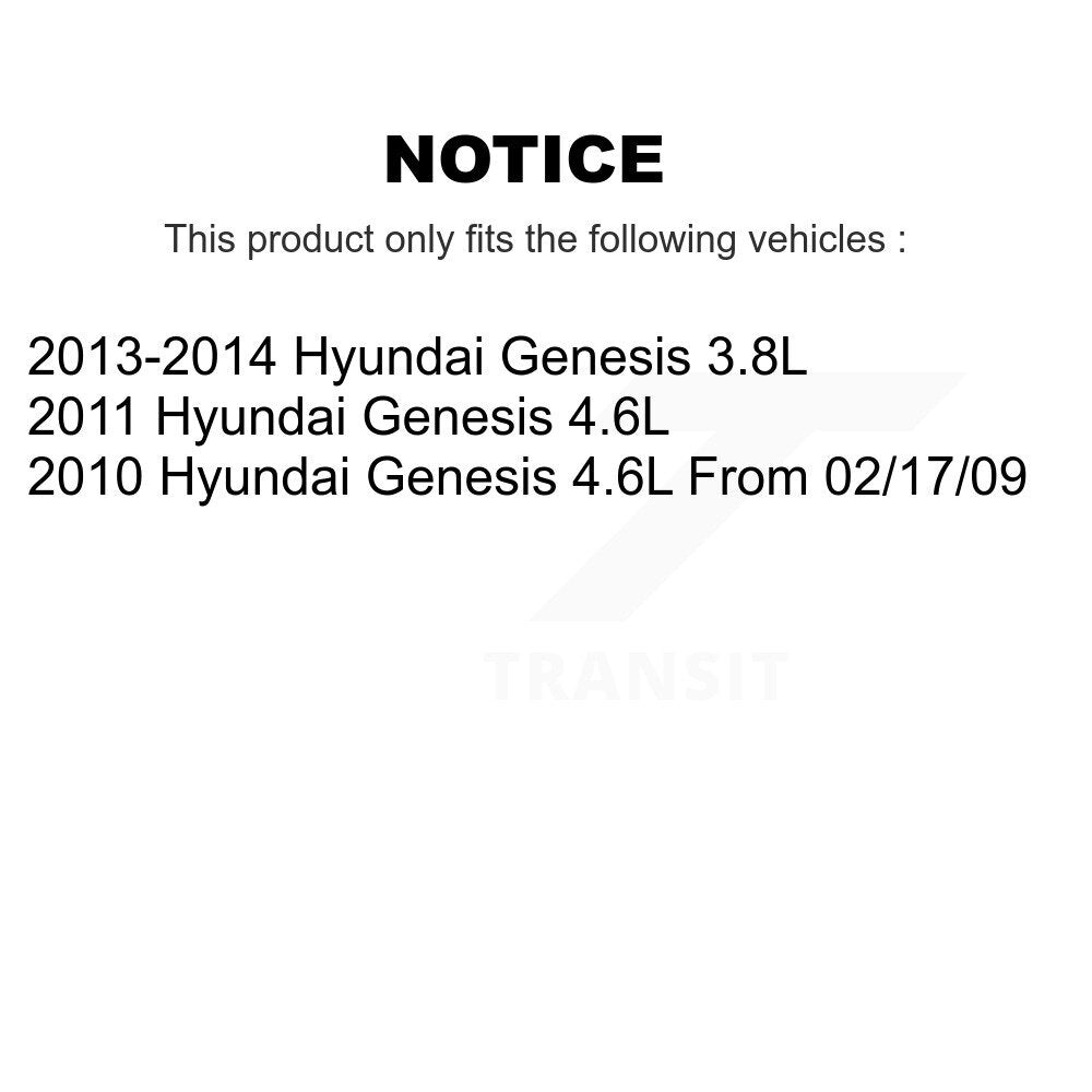 Front Rear Disc Brake Rotors And Ceramic Pads Kit For Hyundai Genesis