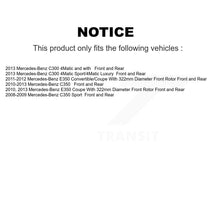 Load image into Gallery viewer, Front Rear Disc Brake Rotor And Ceramic Pad Kit For Mercedes-Benz E350 C300 C350