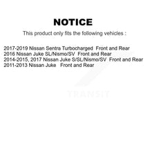 Load image into Gallery viewer, Front Rear Disc Brake Rotors And Ceramic Pads Kit For Nissan Sentra Juke