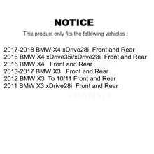 Load image into Gallery viewer, Front Rear Disc Brake Rotors And Ceramic Pads Kit For BMW X3 X4