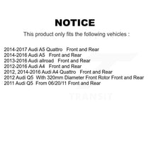 Load image into Gallery viewer, Front Rear Disc Brake Rotors &amp; Ceramic Pad Kit For Audi A4 Q5 A5 Quattro allroad