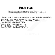 Charger l'image dans la galerie, Front Rear Disc Brake Rotors And Ceramic Pads Kit For Hyundai Accent Kia Rio
