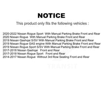 Charger l'image dans la galerie, Front Rear Disc Brake Rotors And Ceramic Pads Kit For Nissan Rogue Sport Qashqai