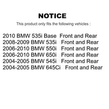 Load image into Gallery viewer, Front Rear Disc Brake Rotors &amp; Ceramic Pad Kit For BMW 650i 535i 550i 645Ci 545i