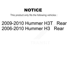 Load image into Gallery viewer, Rear Disc Brake Rotors And Ceramic Pads Kit For Hummer H3 H3T