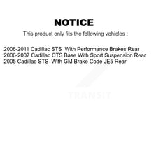 Load image into Gallery viewer, Rear Disc Brake Rotors And Ceramic Pads Kit For Cadillac STS CTS