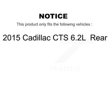 Charger l&#39;image dans la galerie, Rear Disc Brake Rotors And Ceramic Pads Kit For 2015 Cadillac CTS 6.2L