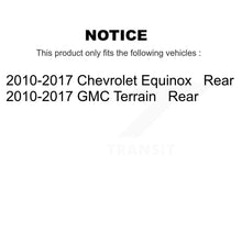 Charger l&#39;image dans la galerie, Rear Brake Rotor And Ceramic Pad Kit For 2010-2017 Chevrolet Equinox GMC Terrain