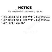 Charger l'image dans la galerie, Rear Disc Brake Rotors And Ceramic Pads Kit For Ford F-150 F-250 HD