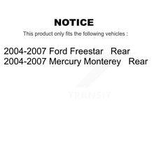 Load image into Gallery viewer, Rear Brake Rotors &amp; Ceramic Pad Kit For 2004-2007 Ford Freestar Mercury Monterey