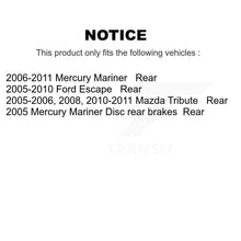 Load image into Gallery viewer, Rear Brake Rotor &amp; Ceramic Pad Kit For Ford Escape Mercury Mariner Mazda Tribute