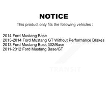 Charger l'image dans la galerie, Rear Disc Brake Rotors And Ceramic Pads Kit For Ford Mustang