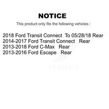 Load image into Gallery viewer, Rear Disc Brake Rotors And Ceramic Pad Kit For Ford Escape Transit Connect C-Max