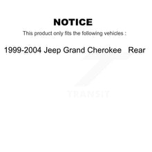 Load image into Gallery viewer, Rear Disc Brake Rotors And Ceramic Pads Kit For 1999-2004 Jeep Grand Cherokee