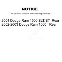 Load image into Gallery viewer, Rear Disc Brake Rotors And Ceramic Pads Kit For Dodge Ram 1500