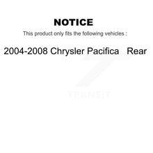 Charger l&#39;image dans la galerie, Rear Disc Brake Rotors And Ceramic Pads Kit For 2004-2008 Chrysler Pacifica