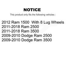 Charger l'image dans la galerie, Rear Disc Brake Rotors And Ceramic Pads Kit For Ram 2500 3500 1500 Dodge