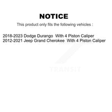 Load image into Gallery viewer, Rear Disc Brake Rotors And Ceramic Pad Kit For Jeep Grand Cherokee Dodge Durango