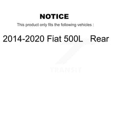 Charger l&#39;image dans la galerie, Rear Disc Brake Rotors And Ceramic Pads Kit For 2014-2020 Fiat 500L