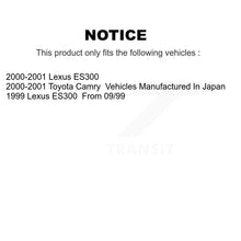 Charger l'image dans la galerie, Rear Disc Brake Rotors And Ceramic Pads Kit For Toyota Camry Lexus ES300