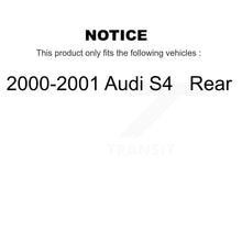 Load image into Gallery viewer, Rear Disc Brake Rotors And Ceramic Pads Kit For 2000-2001 Audi S4