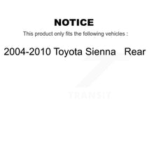 Load image into Gallery viewer, Rear Disc Brake Rotors And Ceramic Pads Kit For 2004-2010 Toyota Sienna