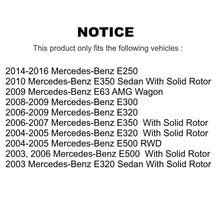 Charger l'image dans la galerie, Rear Brake Rotor &amp; Ceramic Pad Kit For Mercedes-Benz E320 E350 E500 E250 E63 AMG